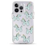 Чехол Pump Transparency Silver Button Case for iPhone 14 Pro Unicorn Balloon
