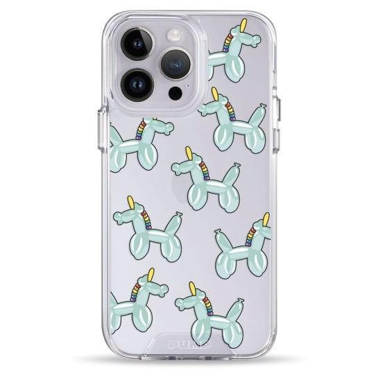 Чехол Pump Transparency Silver Button Case for iPhone 14 Pro Max Unicorn Balloon - цена, характеристики, отзывы, рассрочка, фото 1