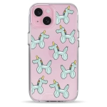 Чохол Pump Transparency Silver Button Case для iPhone 15 Unicorn Balloon