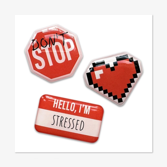 Стікерпак Pump Stop Heart Red