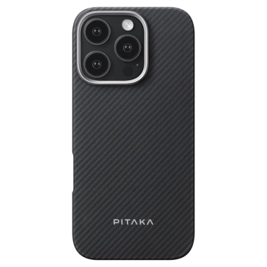 Чохол Pitaka Ultra-Slim Case Classic Twill 600D Black/Grey for iPhone 16 Pro Max - цена, характеристики, отзывы, рассрочка, фото 1