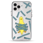 Чохол Pump Transparency Silver Button Case для iPhone 11 Pro Bird Tape