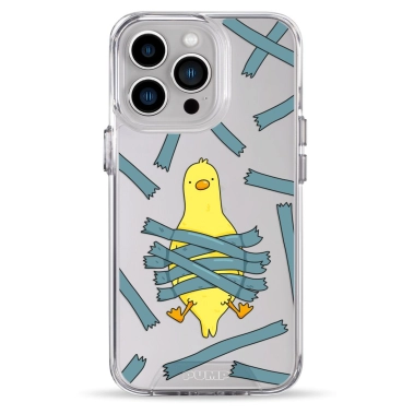 Чохол Pump Transparency Silver Button Case для iPhone 13 Pro Bird Tape - цена, характеристики, отзывы, рассрочка, фото 1