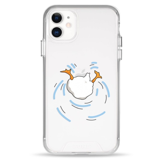 Чохол Pump Transparency Silver Button Case для iPhone 11 Duck Dives - ціна, характеристики, відгуки, розстрочка, фото 1