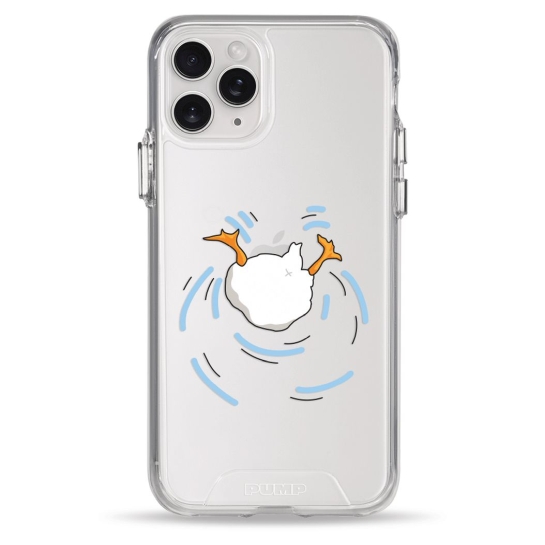 Чехол Pump Transparency Silver Button Case for iPhone 11 Pro Duck Dives - цена, характеристики, отзывы, рассрочка, фото 1