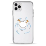 Чохол Pump Transparency Silver Button Case для iPhone 11 Pro Max Duck Dives