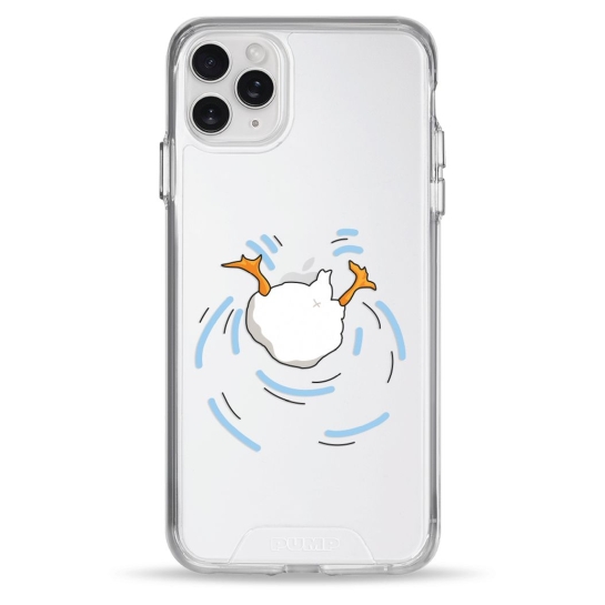 Чехол Pump Transparency Silver Button Case for iPhone 11 Pro Max Duck Dives - цена, характеристики, отзывы, рассрочка, фото 1