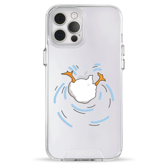 Чехол Pump Transparency Silver Button Case for iPhone 12 Pro Max Duck Dives