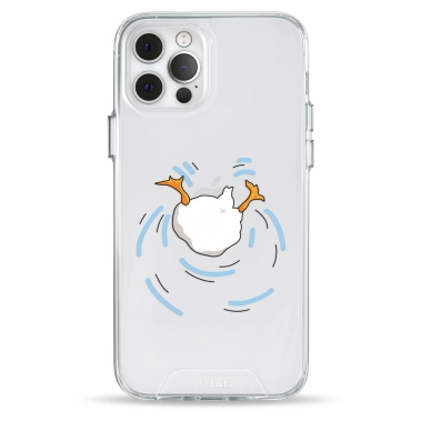 Чехол Pump Transparency Silver Button Case for iPhone 12/12 Pro Duck Dives - цена, характеристики, отзывы, рассрочка, фото 1