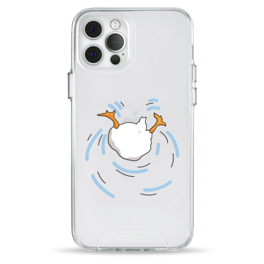 Чохол Pump Transparency Silver Button Case для iPhone 12/12 Pro Duck Dives - ціна, характеристики, відгуки, розстрочка, фото 1