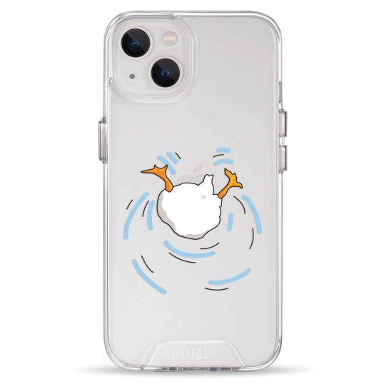 Чохол Pump Transparency Silver Button Case для iPhone 13 Duck Dives
