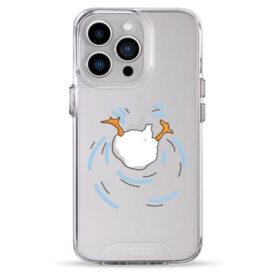 Чохол Pump Transparency Silver Button Case для iPhone 13 Pro Duck Dives