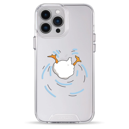 Чохол Pump Transparency Silver Button Case для iPhone 13 Pro Max Duck Dives