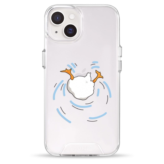 Чохол Pump Transparency Silver Button Case для iPhone 14 Duck Dives - ціна, характеристики, відгуки, розстрочка, фото 1