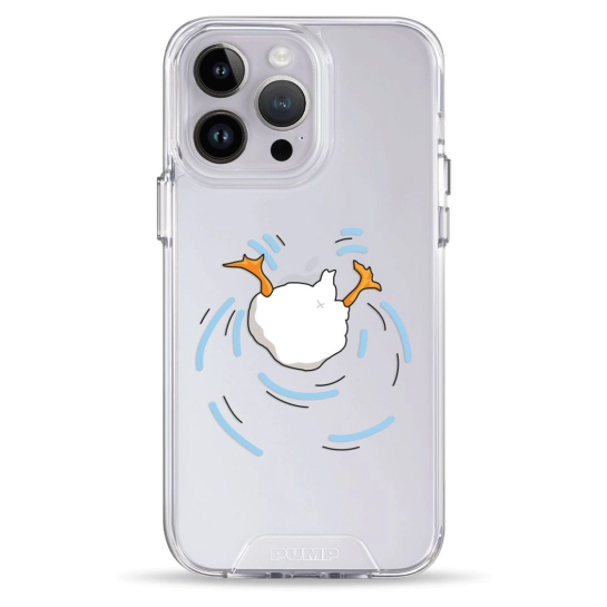 Чехол Pump Transparency Silver Button Case for iPhone 14 Pro Max Duck Dives