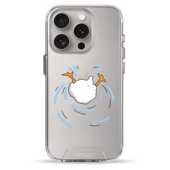 Чохол Pump Transparency Silver Button Case для iPhone 15 Pro Duck Dives - ціна, характеристики, відгуки, розстрочка, фото 1