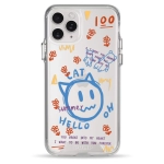 Чехол Pump Transparency Silver Button Case for iPhone 11 Pro Hello Cat