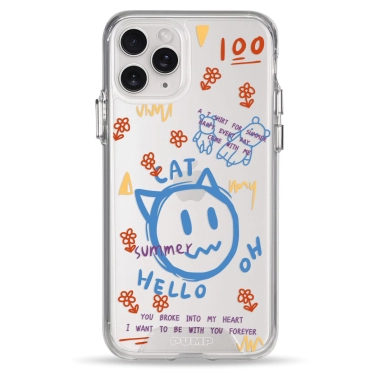 Чехол Pump Transparency Silver Button Case for iPhone 11 Pro Hello Cat - цена, характеристики, отзывы, рассрочка, фото 1