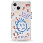 Чохол Pump Transparency Silver Button Case для iPhone 13 Hello Cat