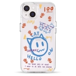 Чохол Pump Transparency Silver Button Case для iPhone 14 Hello Cat