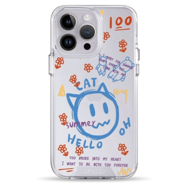 Чехол Pump Transparency Silver Button Case for iPhone 14 Pro Max Hello Cat - цена, характеристики, отзывы, рассрочка, фото 1