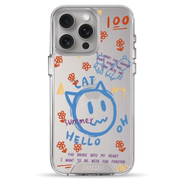 Чохол Pump Transparency Silver Button Case для iPhone 15 Pro Max Hello Cat - цена, характеристики, отзывы, рассрочка, фото 1