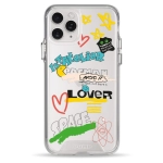 Чохол Pump Transparency Silver Button Case для iPhone 11 Pro Stickers