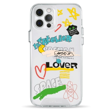 Чехол Pump Transparency Silver Button Case for iPhone 12/12 Pro Stickers - цена, характеристики, отзывы, рассрочка, фото 1