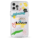 Чехол Pump Transparency Silver Button Case for iPhone 12 Pro Max Stickers