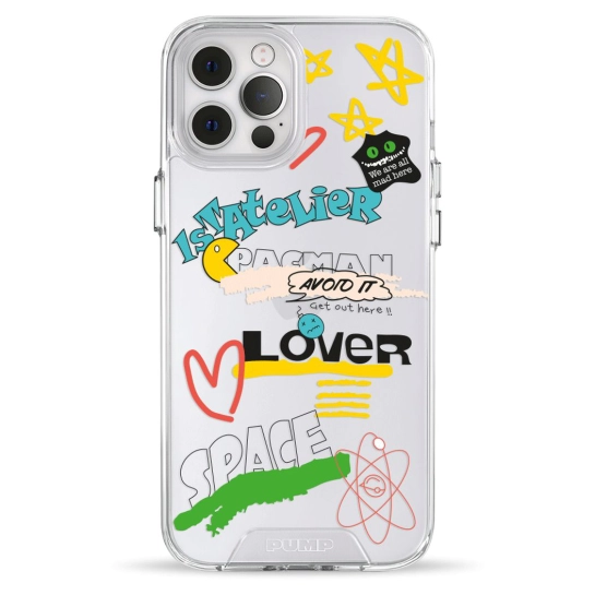 Чехол Pump Transparency Silver Button Case for iPhone 12 Pro Max Stickers