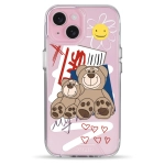 Чохол Pump Transparency Silver Button Case для iPhone 15 Two Bears