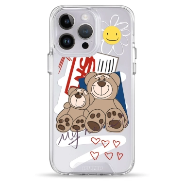 Чехол Pump Transparency Silver Button Case for iPhone 14 Pro Two Bears - цена, характеристики, отзывы, рассрочка, фото 1
