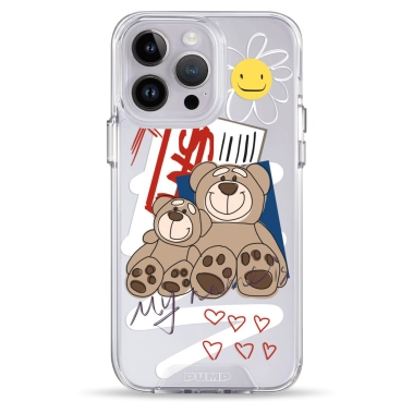 Чехол Pump Transparency Silver Button Case for iPhone 14 Pro Max Two Bears - цена, характеристики, отзывы, рассрочка, фото 1