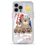 Чехол Pump Transparency Silver Button Case for iPhone 13 Pro Max Two Bears