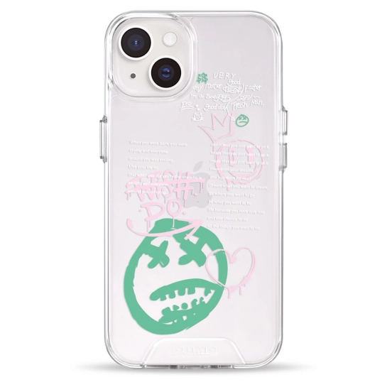 Чохол Pump Transparency Silver Button Case для iPhone 14 Wish Do