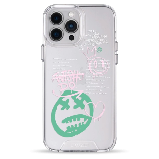 Чехол Pump Transparency Silver Button Case for iPhone 13 Pro Max Wish Do