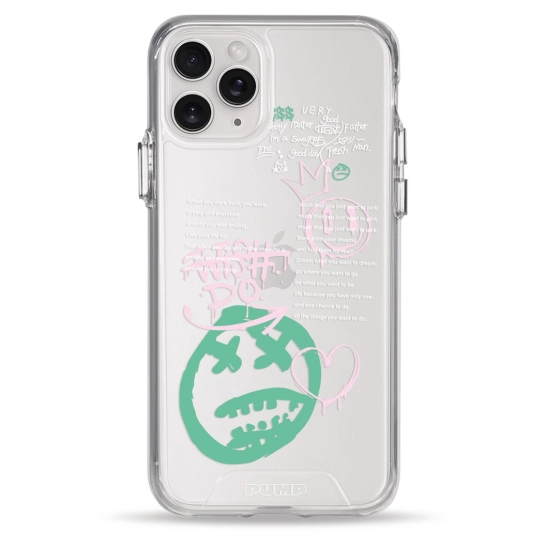 Чехол Pump Transparency Silver Button Case for iPhone 11 Pro Wish Do