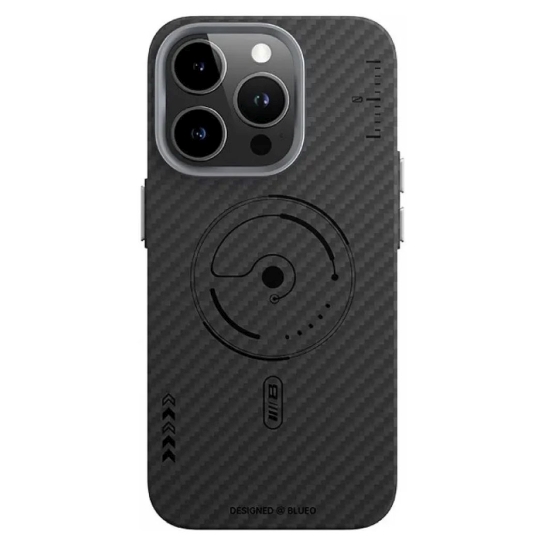 Чохол BlueO Air Aramid Fiber 600D Case with Magnetic for iPhone 15 Pro Black - ціна, характеристики, відгуки, розстрочка, фото 1