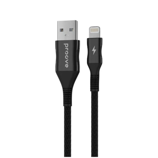 Кабель Proove Braided Scout Lightning 2.4A (1m) Black