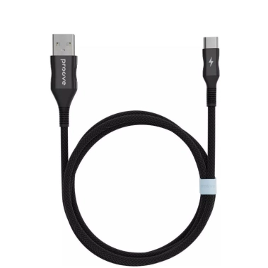 Кабель Proove Braided Scout Type-C 2.4A (1m) Black - цена, характеристики, отзывы, рассрочка, фото 1