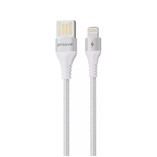 Кабель Proove Double Way Weft Lightning 2.4A (1m) White