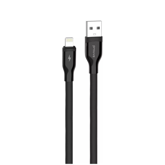 Кабель Proove Flat Out Lightning 2.4A (1m) Black
