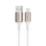 Кабель Proove Flex Metal Lightning 2.4A (1m) White