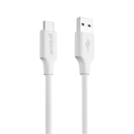 Кабель Proove Striped Silicone Type-C (1m) White