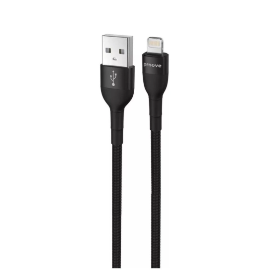 Кабель Proove Weft Lightning 2.4A (1m) Black