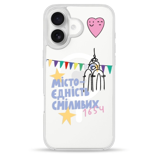 Чехол Pump Clear Case with MagSafe for iPhone 16 Kharkiv 1654 - цена, характеристики, отзывы, рассрочка, фото 1
