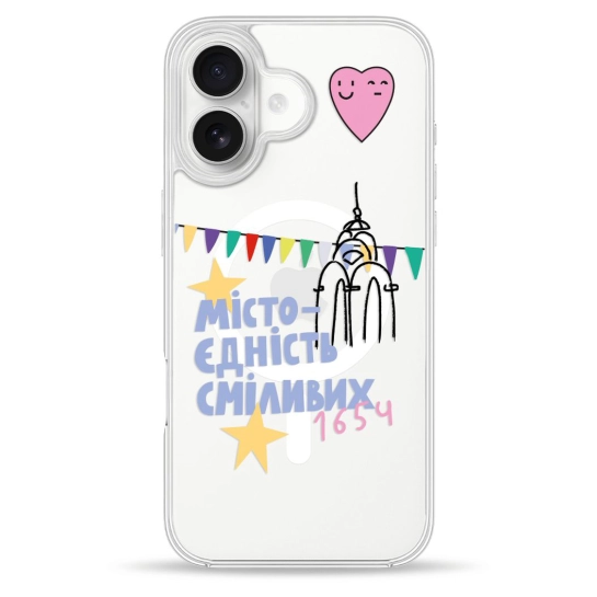 Чохол Pump Clear Case with MagSafe для iPhone 16 Kharkiv 1654