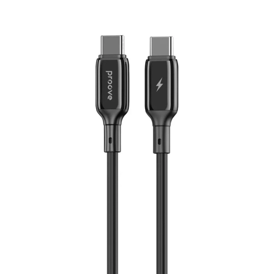 Кабель Proove Flex Metal Type-C to Type-C 60w (1m) Black