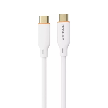 Кабель Proove Jelly Silicone Type-C to Type-C 60W (1m) White - цена, характеристики, отзывы, рассрочка, фото 1