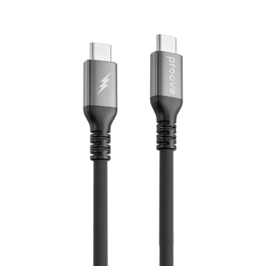 Кабель Proove ReGen Silicone Type-C to Type-C 60W (2m) Black - цена, характеристики, отзывы, рассрочка, фото 1